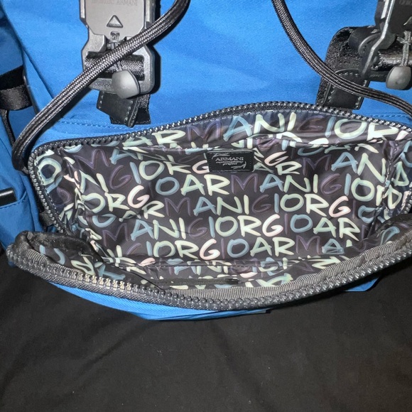 Authentic Giorgio Armani Blue Rucksack - Picture 8 of 15